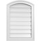 Ekena Millwork Arch Top Surface Mount PVC Gable Vent: Non-Functional, w/2"W x 1-1/2"P Brickmould Frame, 18"W x 24"H GVPAR18X2402SN - alternate 1